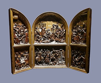 Wooden model of the silver altar of Saint Stanislaus, ca. 1512. The silver altar was destroyed in 1657.