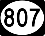 Highway 807 marker