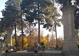 Entrance of the National Garden of Nishapur. Part of the national heritage list of Iran.