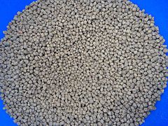 Manufactured pelleted feed ration for fish