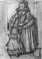 Drawing of Elizabeth Stuart, Electress Palatine, and her son Frederick Henry, probably for an engraving[34]