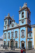 Church of Nossa Senhora do Rosário dos Pretos, built in the 18th century, with current decoration executed between the 1870s and 1890s.