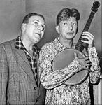 William Bendix and Sterling Holloway, 1957