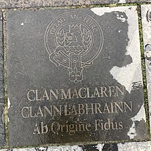 Clan MacLaren Memorial Stone at Culloden, Photo by Tim Graves