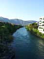 Neretva River in seen from Musala Bridge in Mostar
