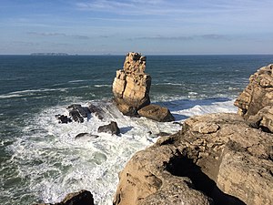 Nau dos Corvos, a rock formation that is one of Peniche's landmarks