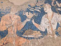 Sogdian banquet, Penjikent murals, 5th–8th century