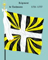 Regimental colours between 1751 and 1777.