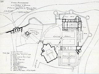 Plan of Binche Palace