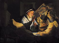 The Parable of the Rich Fool (1627), by Rembrandt, Gemäldegalerie, Berlin