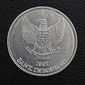 25 rupiah 1991 obverse