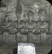 Statues in the sanctuary of the Great Temple