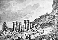 View of the ruins of B 300 in 1821 by Frédéric Cailliaud.