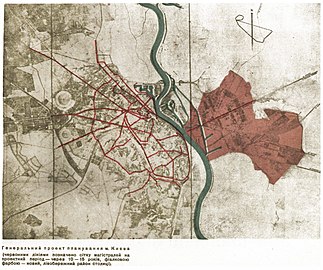 Richtplan für die Stadterweiterung von Kiew, 1936