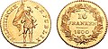 16-Franken-Goldmünze der Helvetischen Republik (Dublone), geprägt 1800 in Bern