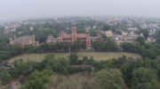 Aerial view of Senate Hall, University of Allahabad, Faculty of Art @Other.