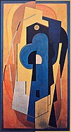 Albert Gleizes, 1921, Composition bleu et jaune (Composition jaune), oil on canvas, 200.5 x 110 cm