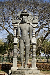 Bahubali monolith at Halebidu