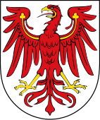 Red Eagle used from 1170 by the Ascanian margrave Otto I of Brandenburg, son of Albert the Bear, probably derived from a hereditary family ensign since around 900