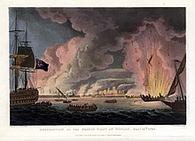 Destruction of the French fleet at Toulon