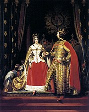 Queen Victoria and Prince Albert at the Bal Costumé of 12 May 1842
