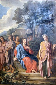 "Jesus and the Samaritan" by Noel Coypel (Transept)