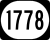 Kentucky Route 1778 marker