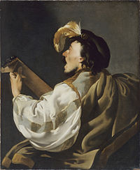 Hendrick Ter Brugghen, Un chanteur accompagnant au luth, before 1629.
