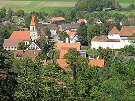 Honhardt village in Frankenhardt