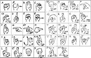 LSF-inspired manual alphabet