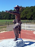 Johnston statue at the location of the Battle of Bentonville, in North Carolina
