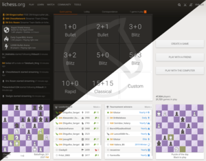 Home page of Lichess