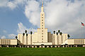 The front view of the Los Angeles Temple