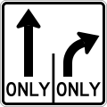 R3-H8bb Lane Use Control Sign (T-R)