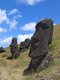 Moais on Easter Island