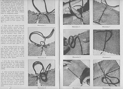 A manual lockstich to create a smoother seam