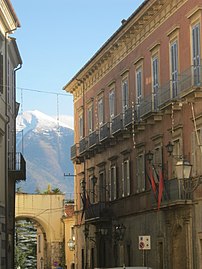 The main street with Palazzo Sipari