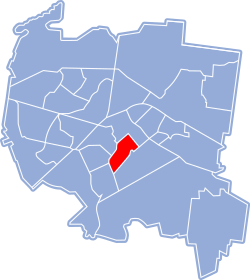Location of Osiedle Piaski within Białystok