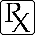 Zeichen ℞ für verschreibungspflichtige Arzneimittel