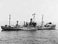 The damaged USS Liberty