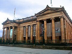 The Scottish National Gallery, with Ionic columns