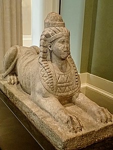 Sphinx, Roman, 50-200 CE.