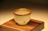 Cup with gold rim, from the tomb, National Museum of China