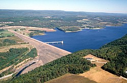 Beltzville Dam in Franklin Township in April 2007