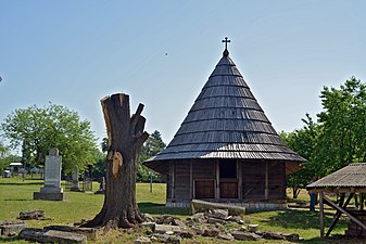 Orthodox Wooden Church of Forty martyrs in the churchyard of the Elijah the Prophet church in Vranić