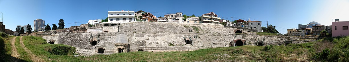 Panorama of Durrës Amphitheatre