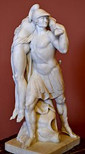 Ajax protects the body of Patroclus