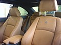 Front bucket seats in a BMW Alpina Automotive textiles
