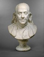 Jean-Antoine Houdon, Bust of Benjamin Franklin, 1778, Metropolitan Museum of Art