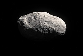 Artist's impression of the unique rocky comet C/2014 S3 (PANSTARRS).[3]